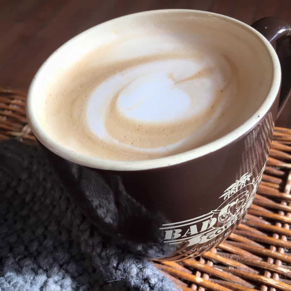 Picture of a coffee cup at Bad Ass Coffee in VA Beach